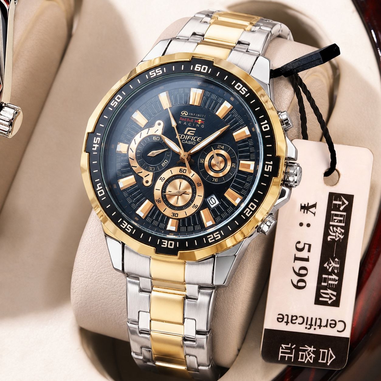☑️casio   New collection ✨️  Cornograf   ✅ طراحی لوکس و پرفروش کاسیو مردونه   ⌚️ مدل جدید دورنگ طلایی  سیلور با صفحه مشکی ادی فایس  کرنوگراف  دارای روزشمار قفل کلیپسی ضامن دار بند استیل