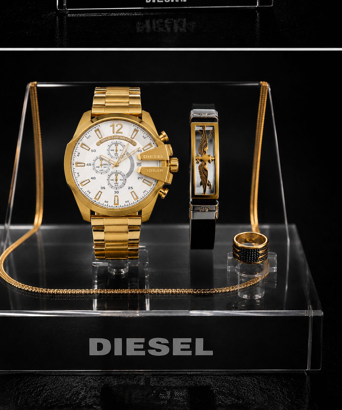 🌈ست مردانه ساعت مارک دیزل شاخدار ☑️Diesel for mens