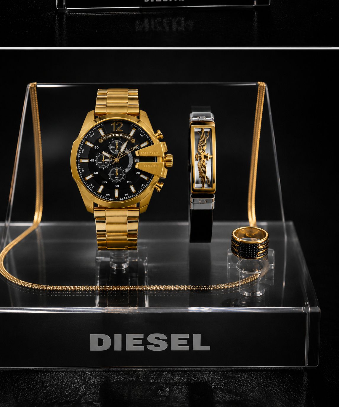 🌈ست مردانه ساعت مارک دیزل شاخدار ☑️Diesel for mens