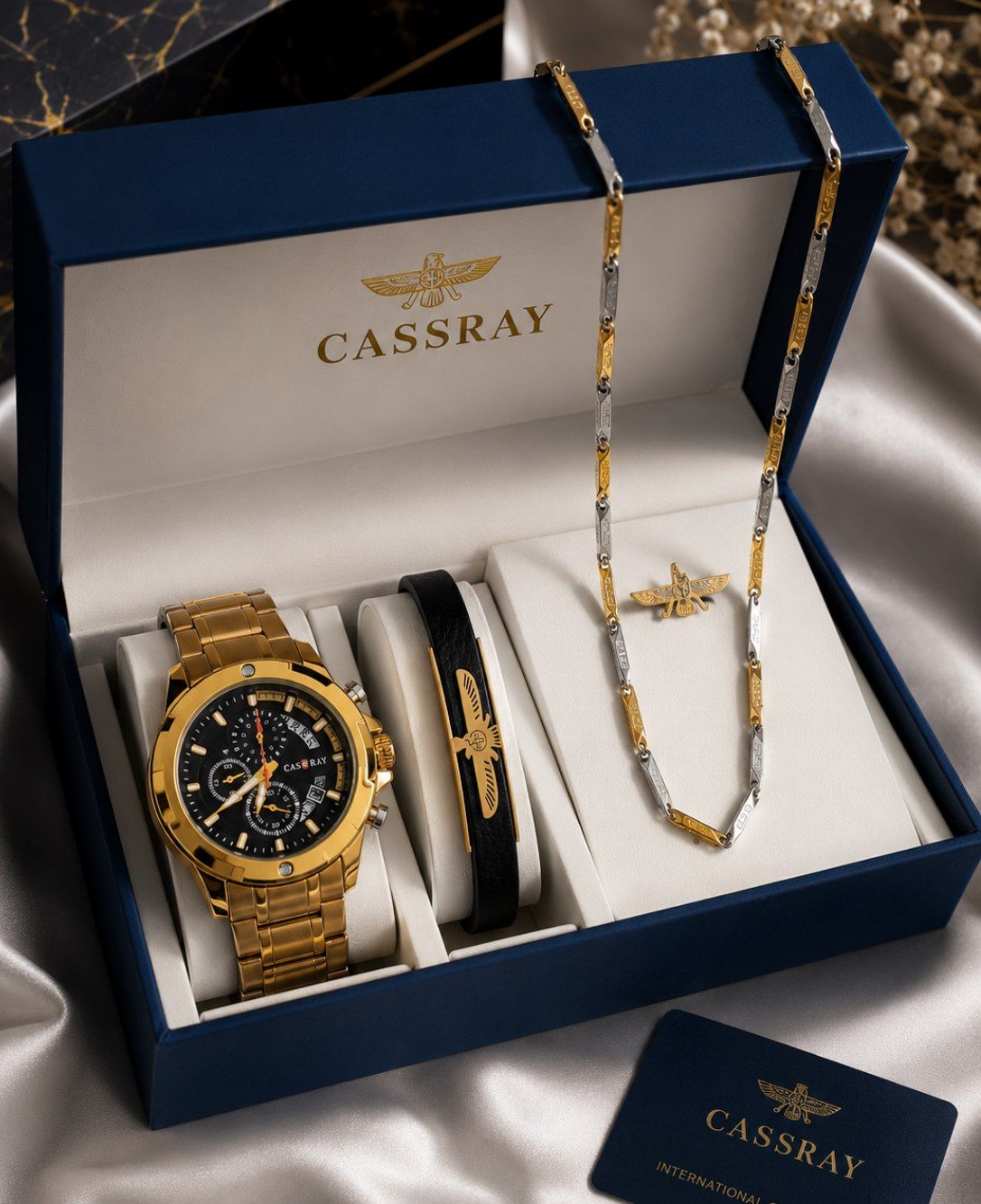 🌈 ساعت کاسرای سه موتوره    ☑️Cassray  Chronograph