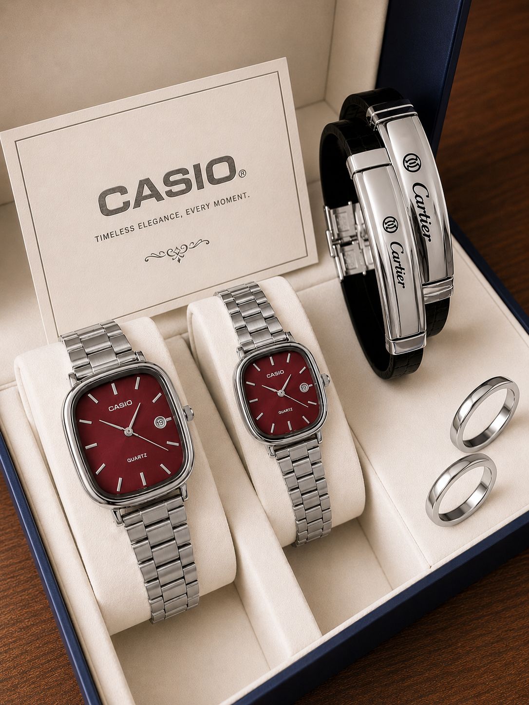 🌈ست مردانه  و زنانه ساعت کاسیو اولد مانی ☑️casio set