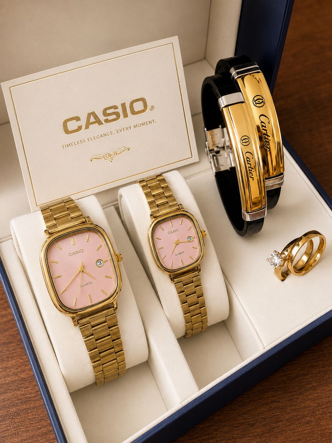 🌈ست مردانه  و زنانه ساعت کاسیو اولد مانی ☑️casio set
