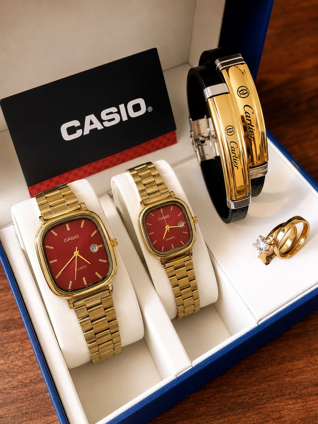 🌈ست مردانه  و زنانه ساعت کاسیو اولد مانی ☑️casio set