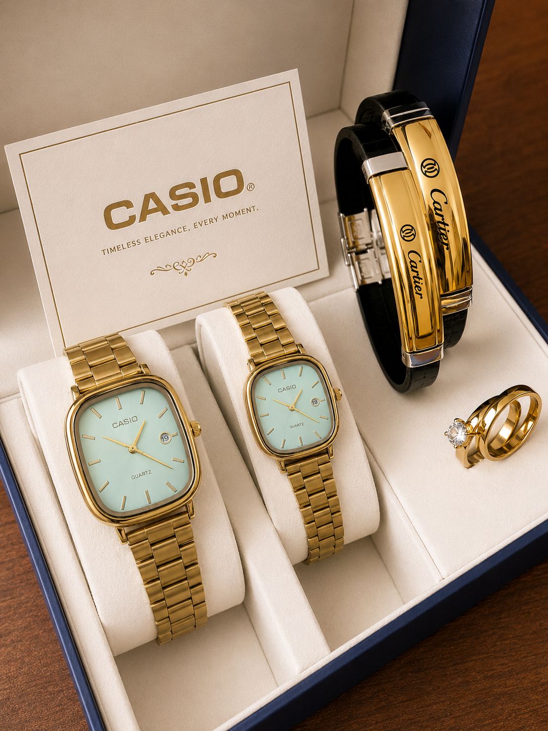 🌈ست مردانه  و زنانه ساعت کاسیو اولد مانی ☑️casio set